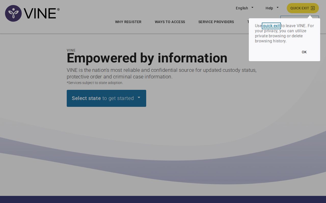 Hardin County arrest history custody notification interface