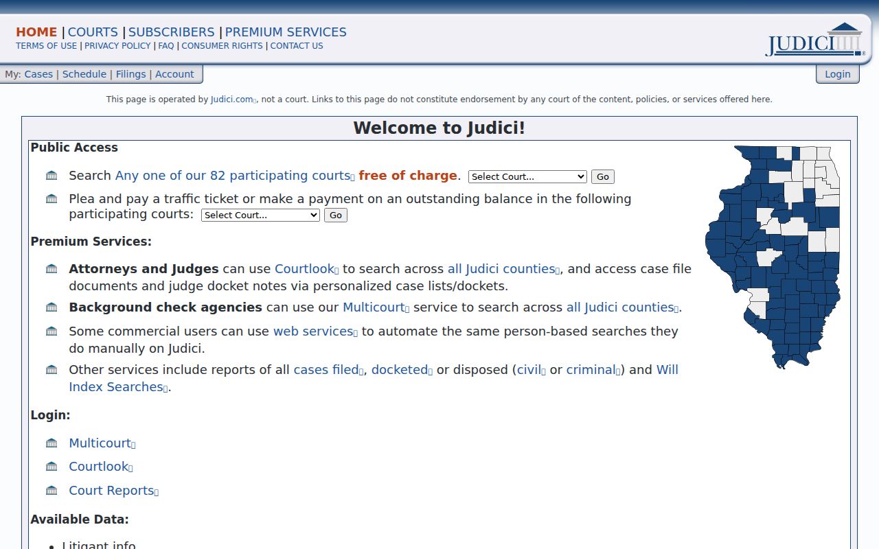 Judici entry for Hardin County criminal court case search